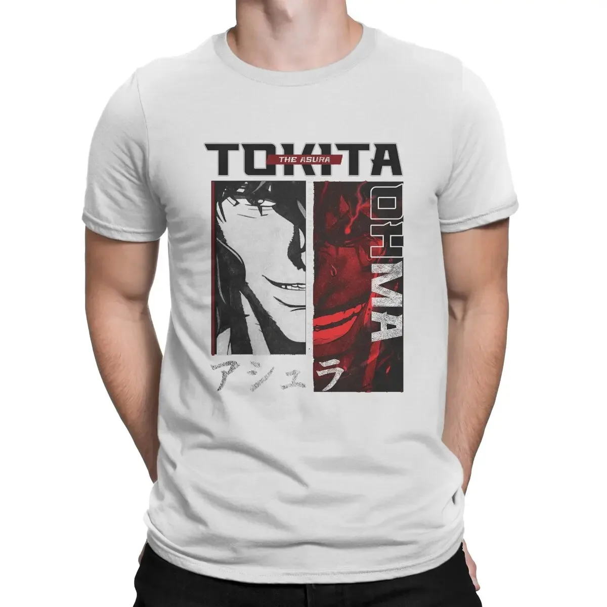 Ohma Tokita 2 Sides T Shirts Men Pure Cotton Funny T-Shirts Round Neck Da Lu Wu En Ri Man\'s Works Tees Short Sleeve Tops S- 4XL