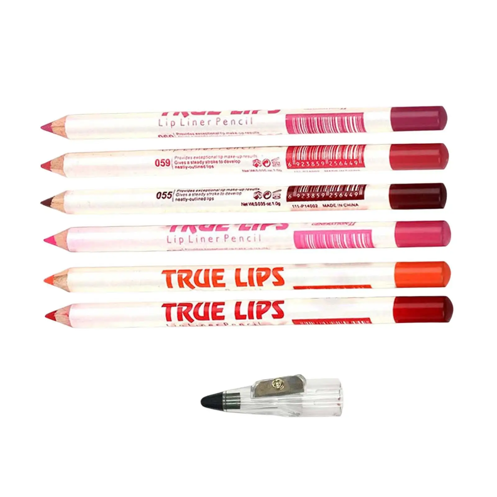 Resistente à água Lip Liner Pen, Aplicação suave, 2-4 Pack, 6 Pack