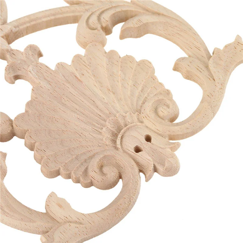 

【Must-Haves】6X резиновая деревянная резная аппликация, винтажная мебель, ремесленный декор H