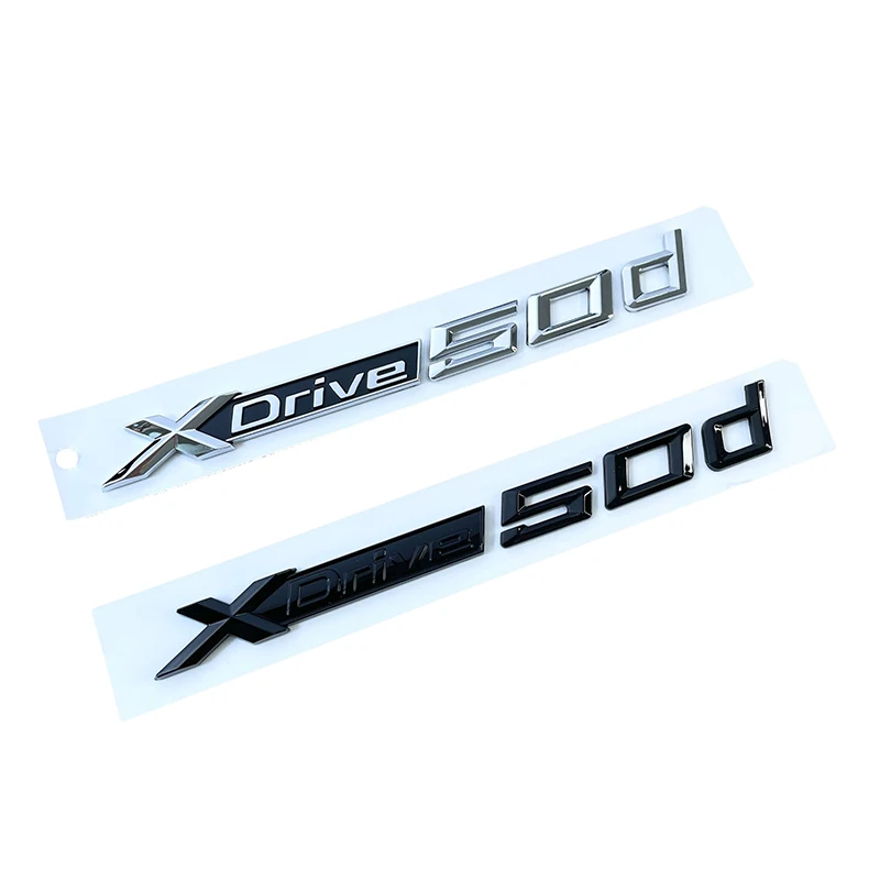 ثلاثية الأبعاد ABS كروم الأسود شعار XDrive 20d 25d 28d 30d 35d 50d 40d شعار ملصق شارة السيارة ل X1 X2 X3 X4 X5 X6 X7 اكسسوارات