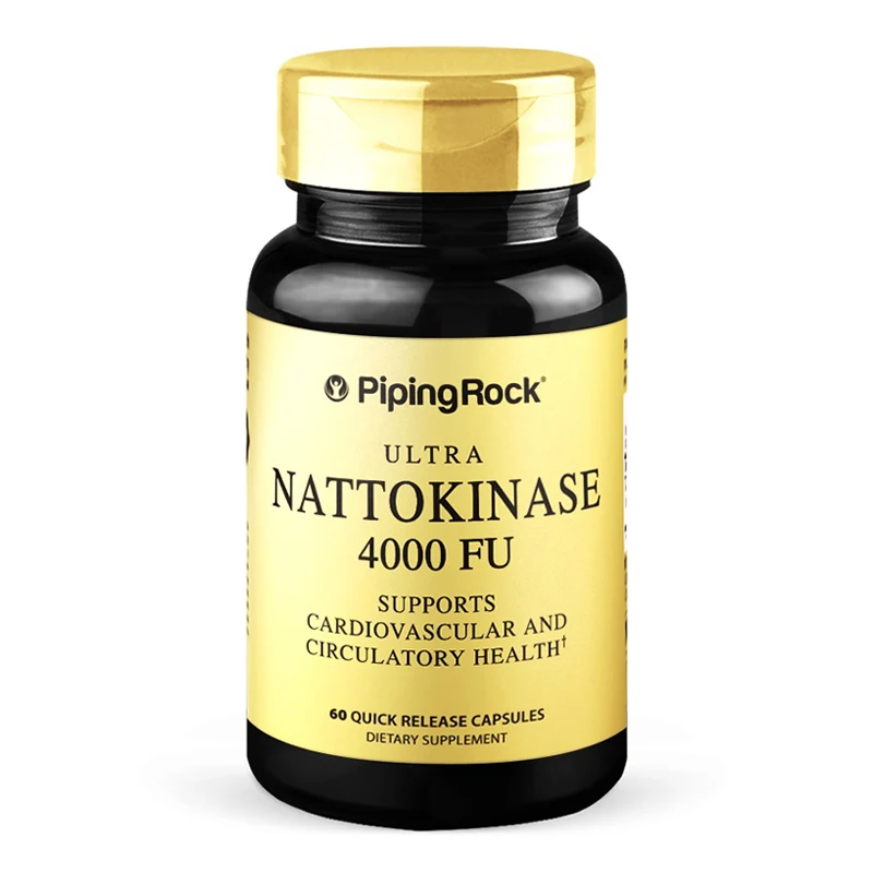 

PipingRock Nattokinase 400 FU Supports Cardiovascular And Circulatory Health 60 Capsules