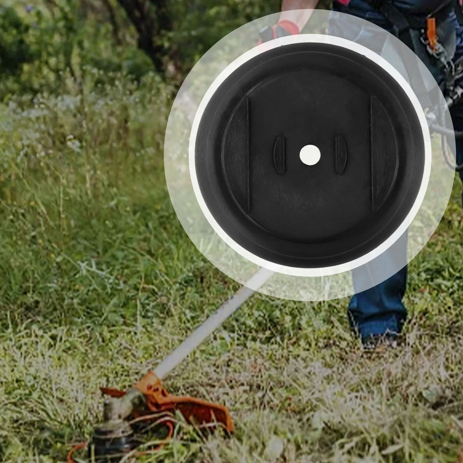 1/2 pz agli ioni di litio tosaerba accessorio Base lama copertura in plastica tosaerba copertura in plastica lama Base parti di ricambio