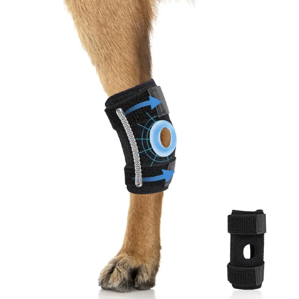 Comfortable Lightweight Dog Leg Brace Adjustable Breathable Dog Hock Brace Reusable Dog Ankle Splint Post-Surgery Care