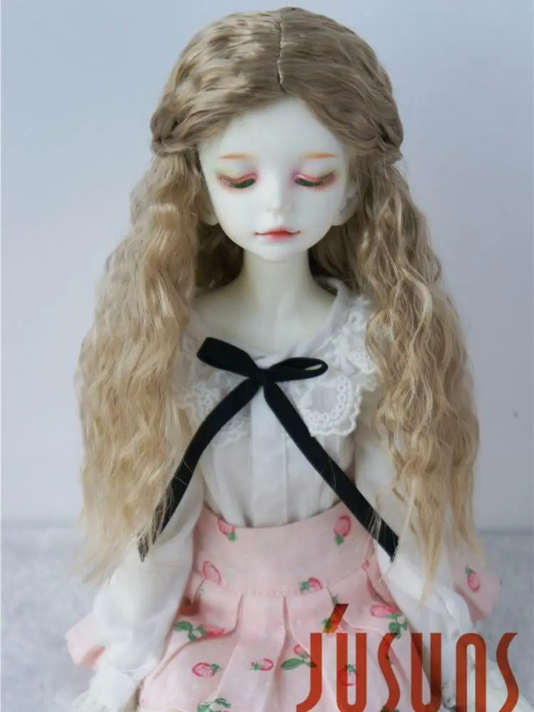 JD119 All Sizes Fashion Long Curly BJD Synthetic Mohair Wigs For Tiny OB11 YOSD MSD SD Blythe Qbaby Doll Hair Cheap Accessories