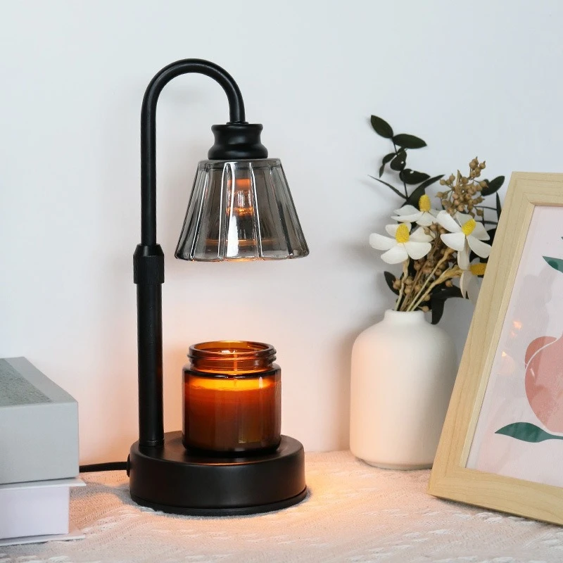 2026 Dimmable Glass Wax & Candle Melter Indoor Aroma Ornament Electric Constant Temp Bedroom Bedside Lamp