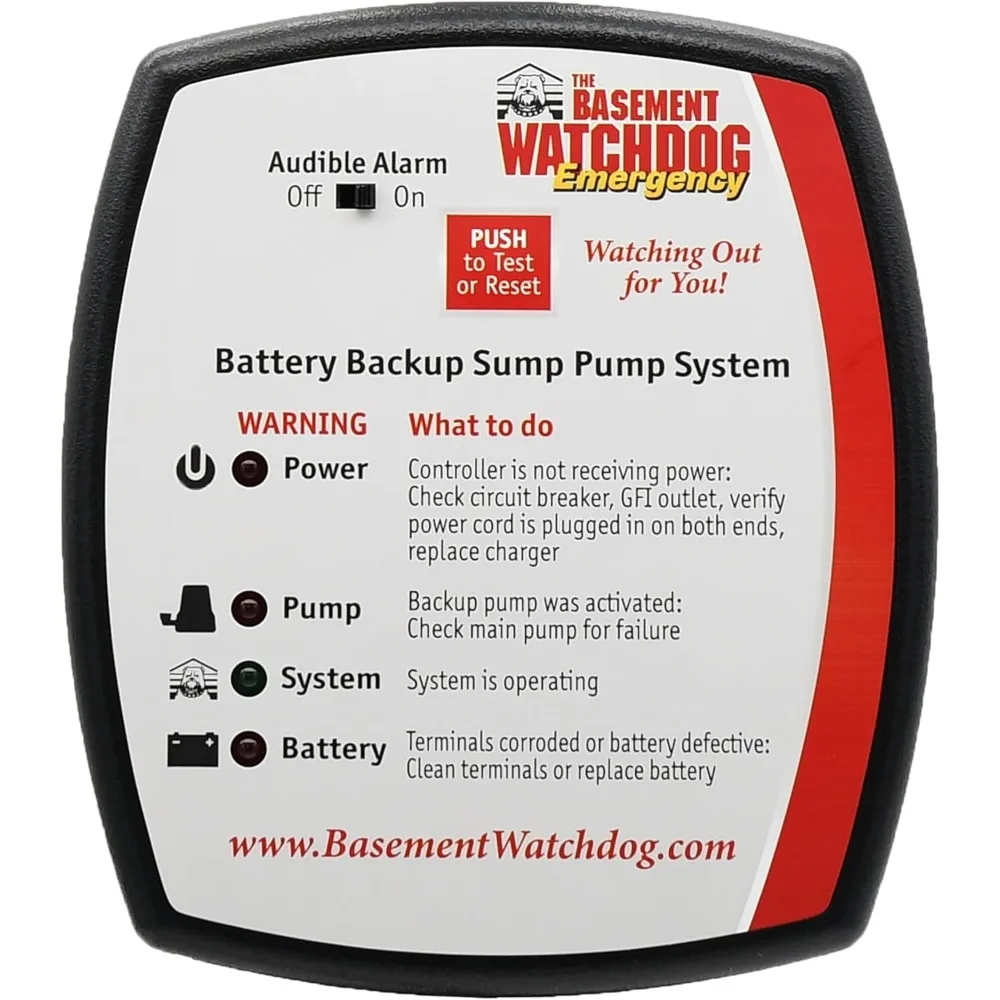 Watchdog BWE 1000 Gallons Per Hour Basement Watchdog Emergency Back-Up Sump Pump