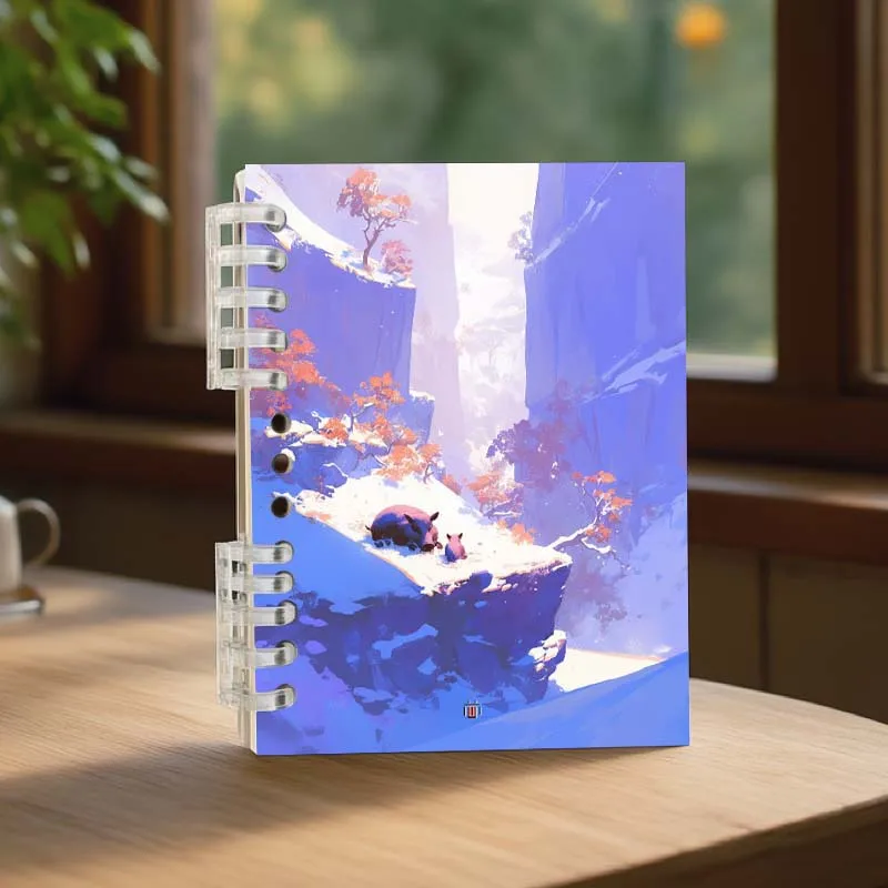 1 قطعة A5/A6 دفتر ملاحظات فضفاض الأوراق ، 50 ورقة/100 صفحة ، صفحة متعددة ، غطاء ناعم ، أدوات مكتبية للمدرسة كتابة الطلاب