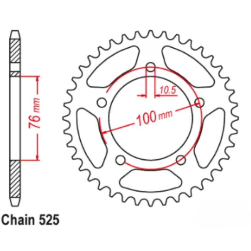 525 46T 14T 20CrMnTi Silent Motorcycle Front Rear Sprocket Kits For Benelli BN600 BN 600 TNT600 TNT 600