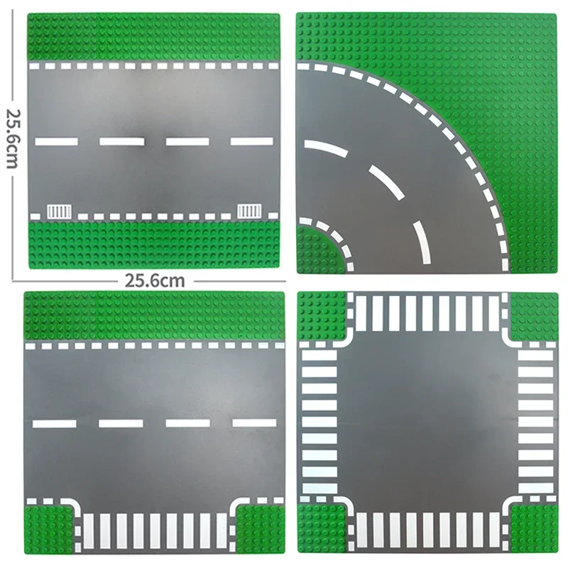 32*32 Dot Baseplate City Figures Classic Base Plates  Assembly Brick Street Road Plate Creative 32x32 Thin Building Blocks Toy