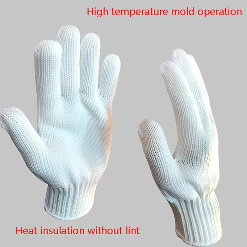 Luvas resistentes de alta temperatura do forno, Luvas do molde do isolamento térmico, 200 graus