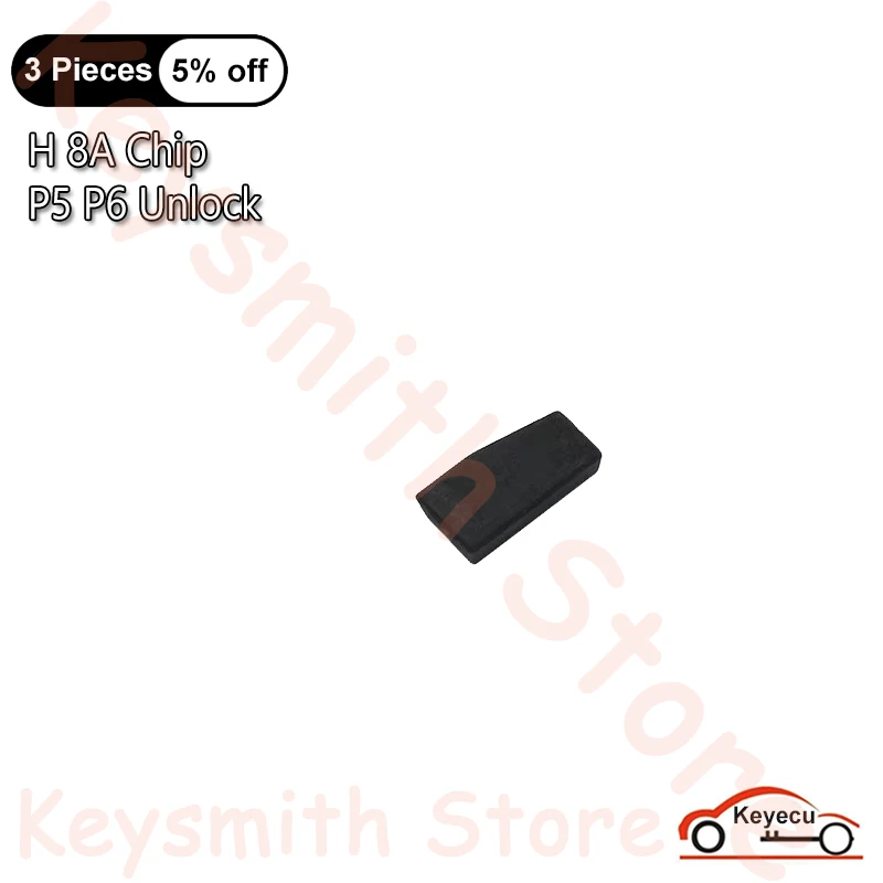 KEYECU 8A H Chip 128Bit P5 P6 Unlock Carbon Transponder Chip for Toyota Corolla Auto Remote & Ignition Key Chip