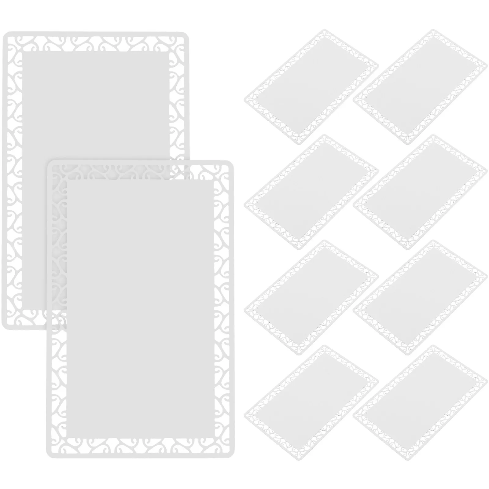

10Pcs Blank Metal Sublimation Cards Aluminum Alloy Business Card Blanks for Printing Nameplates DIY Customization Smooth Edge