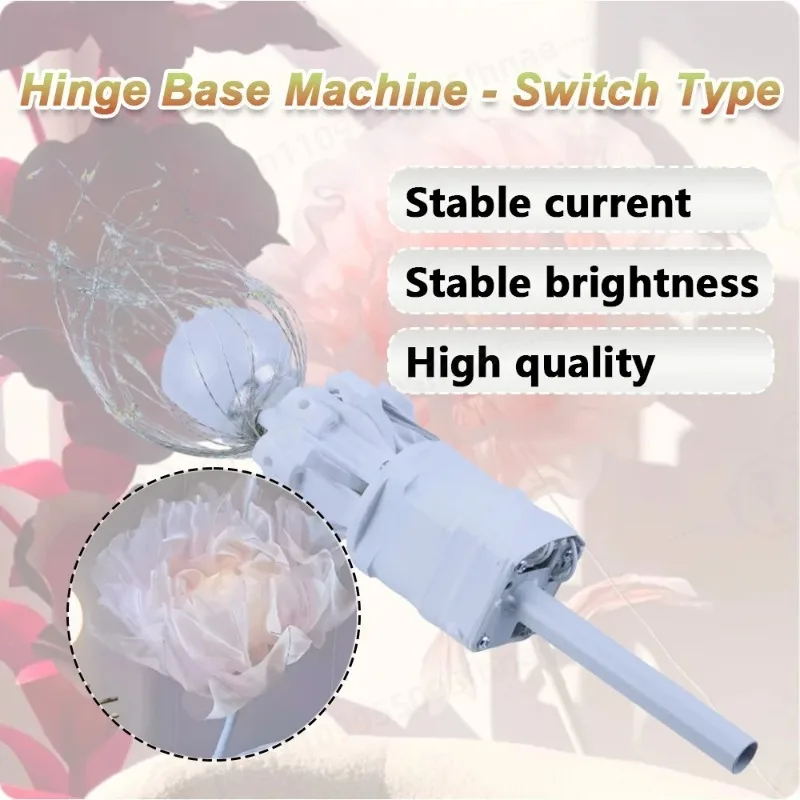 Petal Opener Complete Kit with Light & Disassembly Accessories, Automatic Opening Closing Motor for Artificial Flowers
