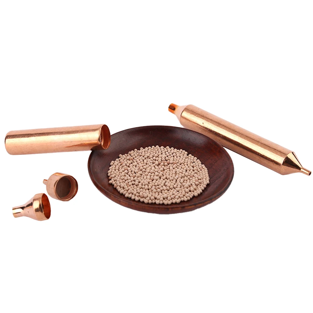 5 Pack Refrigerator Filter Dryer 19mm x 127mm Copper Housing Desiccant Filter for R134a R600a Based Cooling Systems