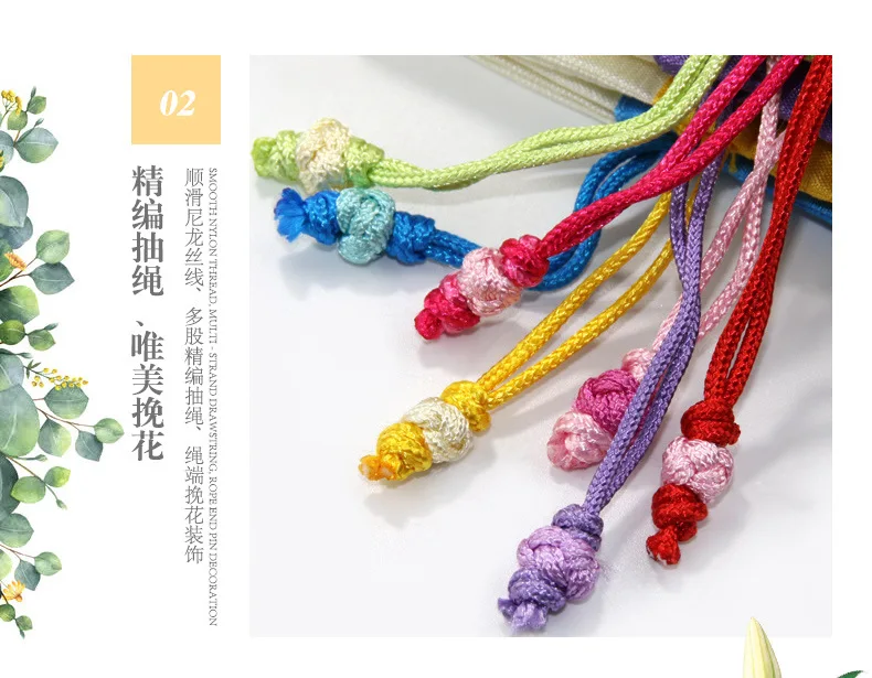 Koreanische traditionelle Seiden stickerei Kräuter Aroma therapie Schmuck Tasche Seide Brokat Beutel Geschenkt üte – Detail 7