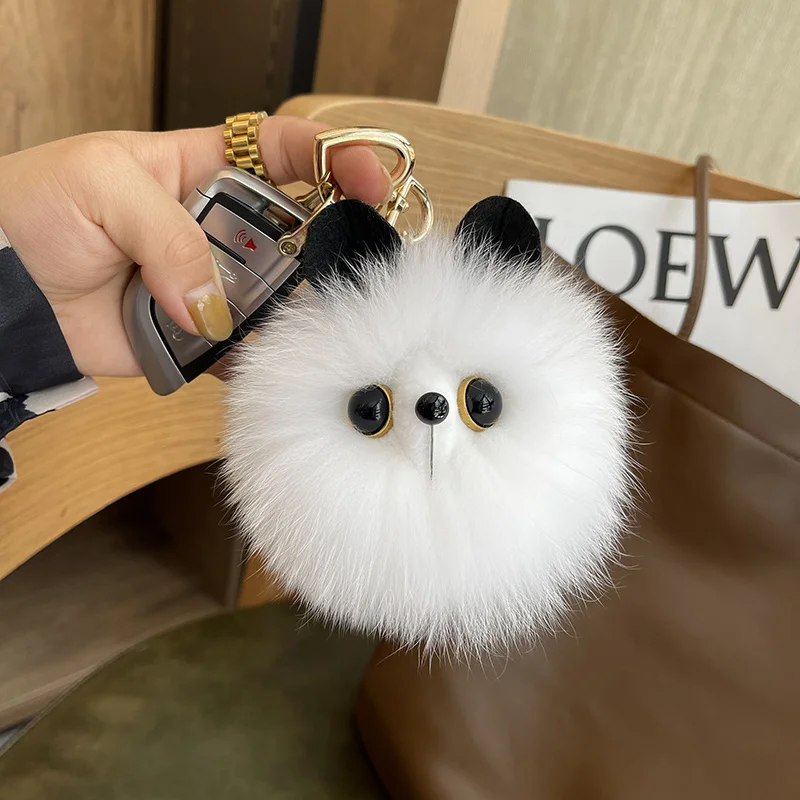 Cute Shy Blush Cat Plush Keychain Stuffed Soft Blush Cat Plush Doll Lns Fluffy Animal Plush Key Chain Friends Birthday Gifts