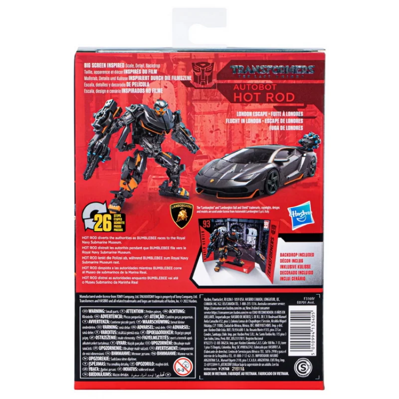 Original Takara Tomy Hasbro Transformers Studio Series SS93 Hot Rod Transformers Classic Movie Series Transformers Toys