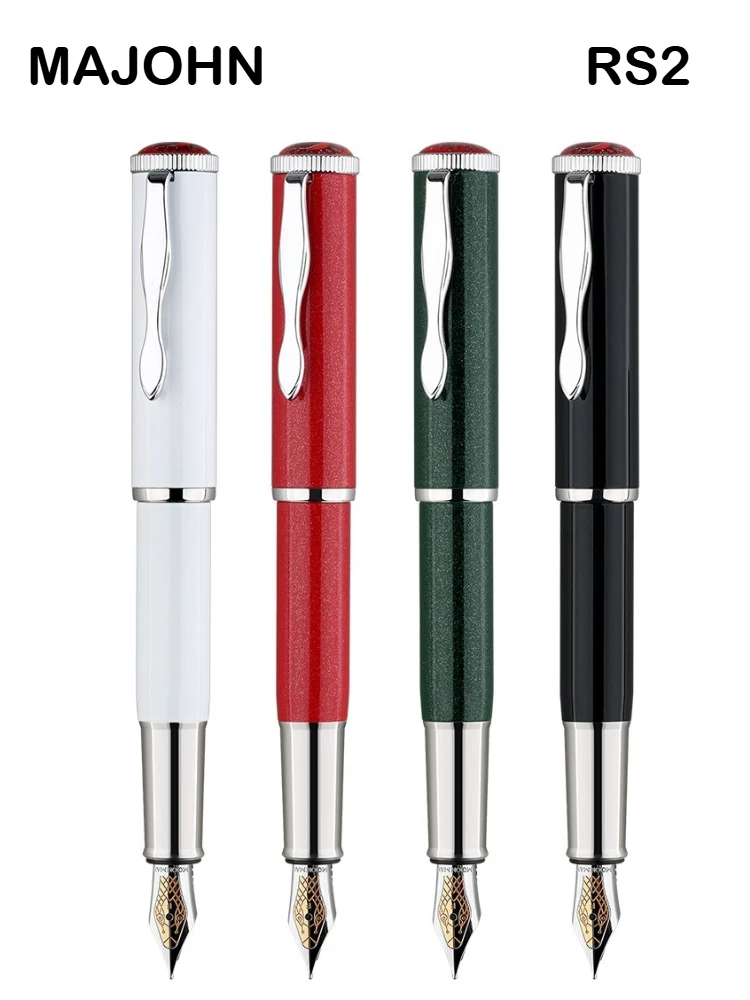 

MAJOHN RS2 Fountain Pen Portable Pocket Sized 100mm 5# Iridium Nib for Students Office School Supplies Stationery