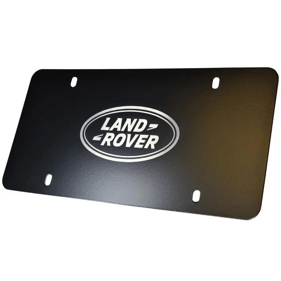 

License Plate Matte Black Finish