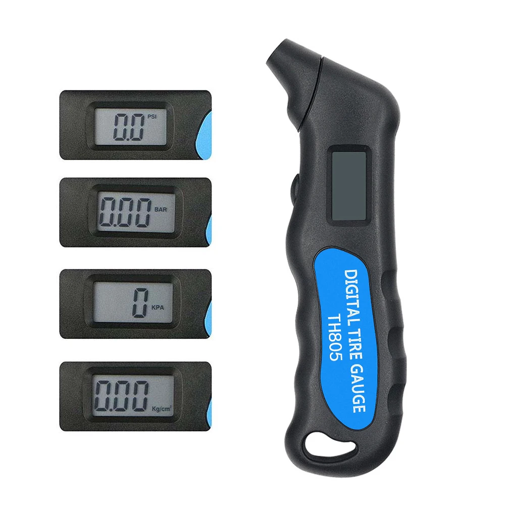 Tire Pressure Gauge Digital Car Tire Tyre Air Pressure Gauge Meter LCD Tester for Car Truck Motor Bike Manometer Barometer TH805