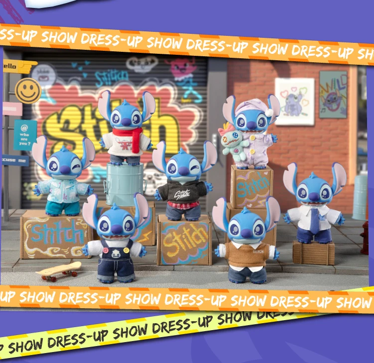 

Authentic Disney Stich Costume Show Series Plushie Trending Toy Blind Box Halloween Accessory Collectible Christmas Trivia Birt