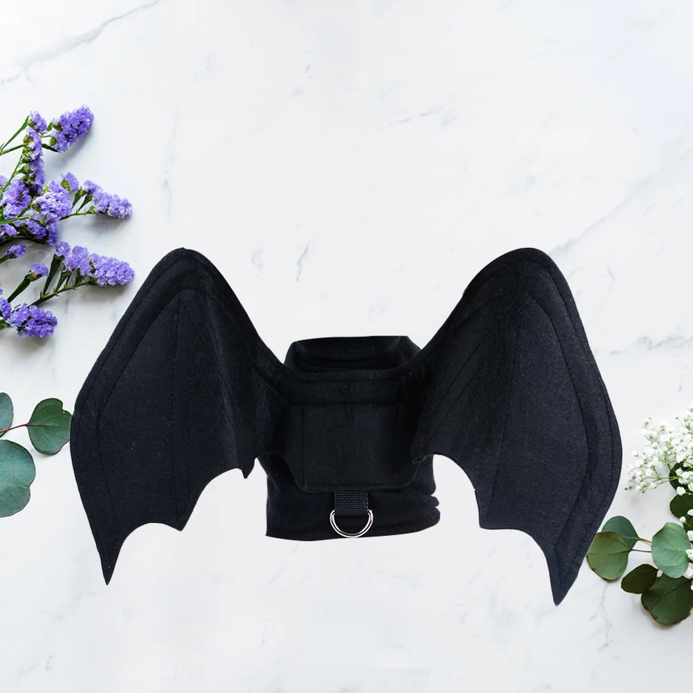 

Dog Clothes Halloween Puppy Dress Soft Felt Bat Wings Design Small Pet Clothes for Party and Photography Use Dog Dress