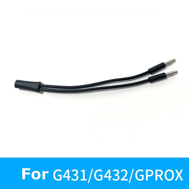 Original High Quality Audio Extension Cable 1 into 2 for Logitech G431 G432 G PRO X Headset