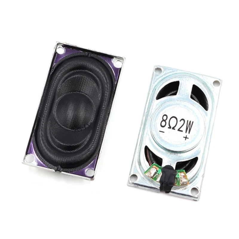 2pcs 2W 8 ohm Speakers Horn 2035 Amplifier Rubber Gasket Loudspeaker 20x35mm LCD Monitor TV Loud Speaker Iron Shell