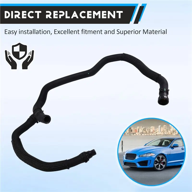 【HAPPYH】خرطوم تبريد المحرك C2Z4553 مبرد أنابيب خزان المياه لمحركات جاكوار XF XFR 2010- 2015 3.0 5.0L #2