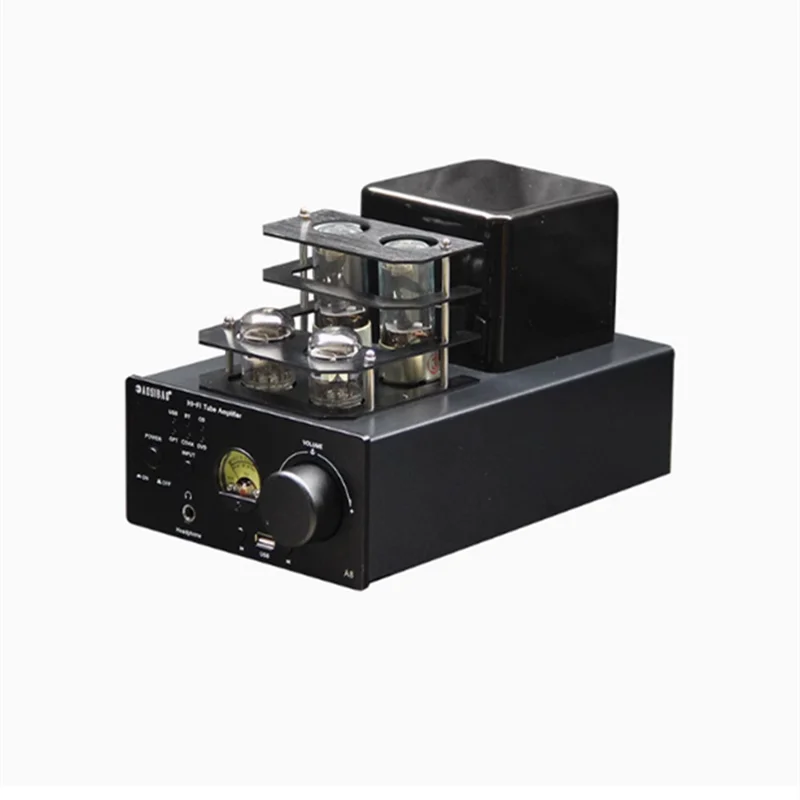 Stereo 80W*2 12J1S 13P1P HIFI Vacuum Tube Bluetooth USB Headphone Amp Fiber Coax Digital Input Audio Amplifier