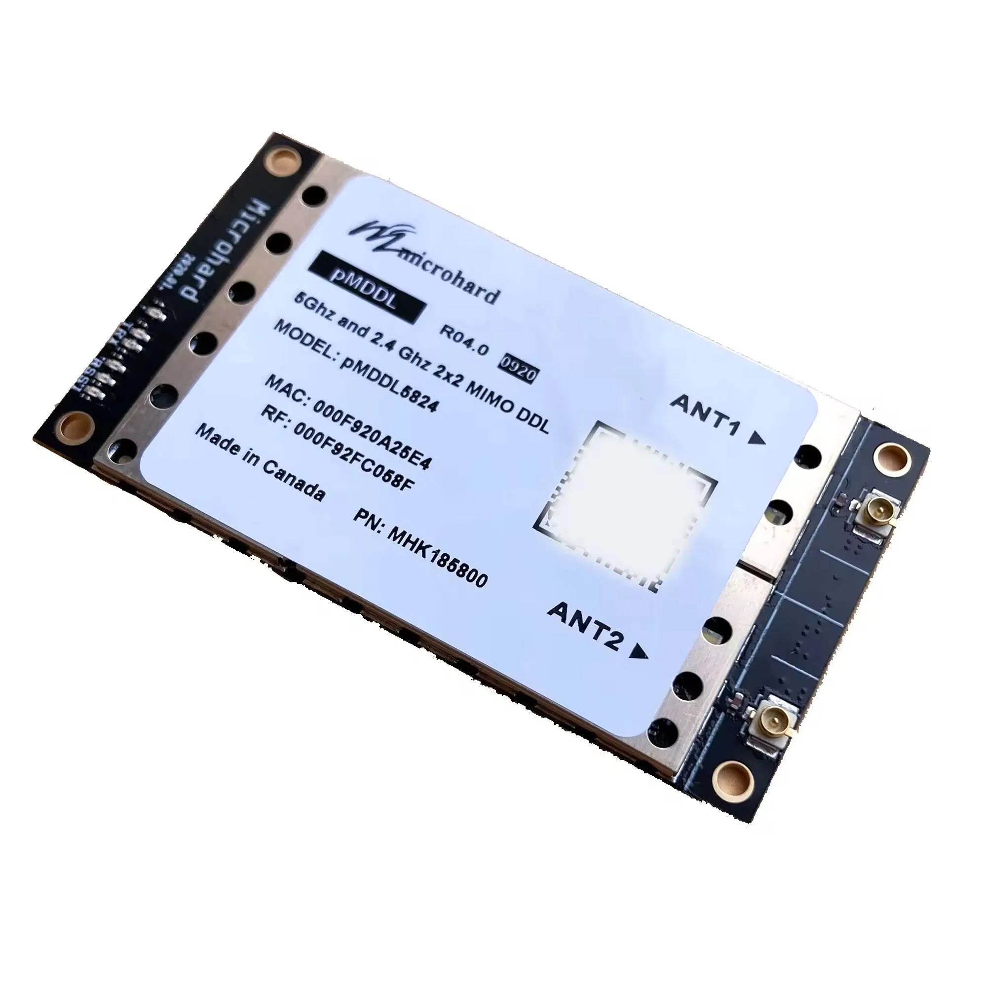 

High Performance MIMO 2x2 58GHz 24GHz Digital Data Link for HD Video Transmission Frequency Hopping AES Encryption Microhard