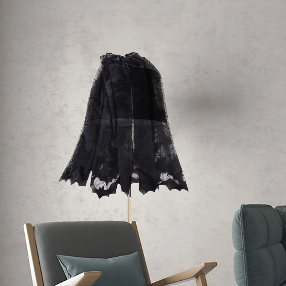 

2Pcs Bat Lampshade Halloween Lace Cover Scary Table Lamp Protector Dust Proof Cobweb Design Reusable Party Home Decor Spiderweb
