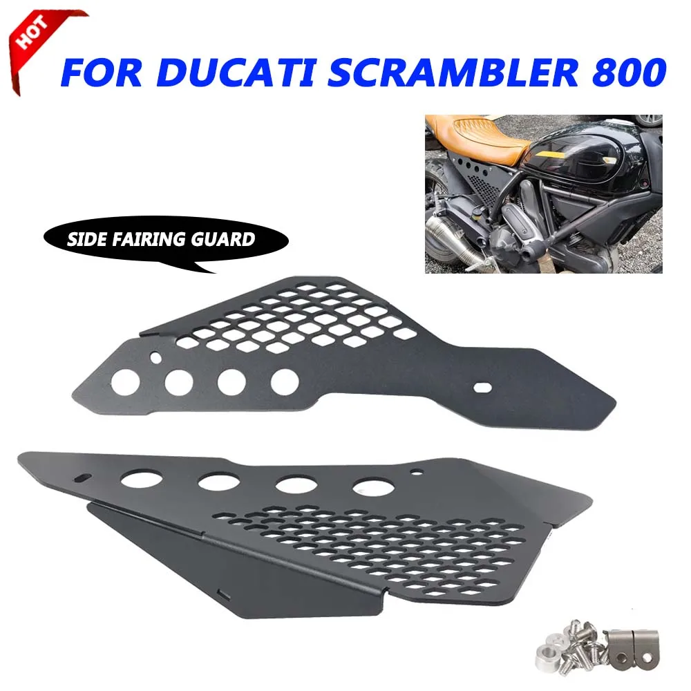 

Motorcycle Rear Frame Seat Cushion Cover Panels Mid frame Protector Guard Fairing For Ducati Scrambler 800 400 Accessories