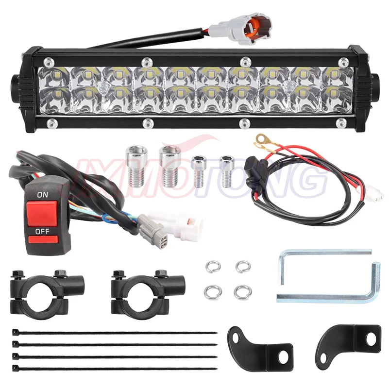 

60W Motocross LED Light Wiring Harness Plug-Play Headlight Assembly For KLX110 CRF110 TTR110 YZ250F Dirt Bike Pitbike Handle Bar