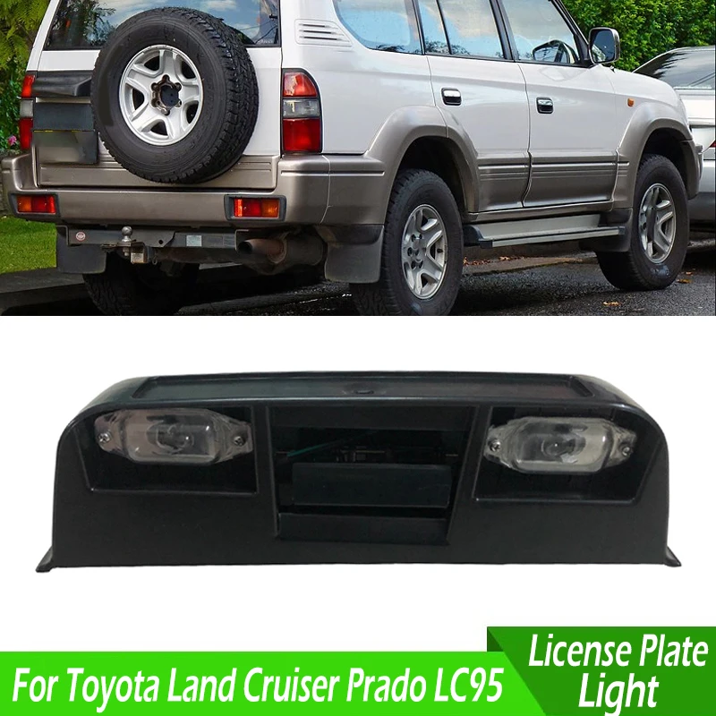 

For Toyota Land Cruiser Prado LC95 3400 1996 1997 1998-2002 Car Tailgate Door Handle Rear License Plate Lamp Frame 81270-60280