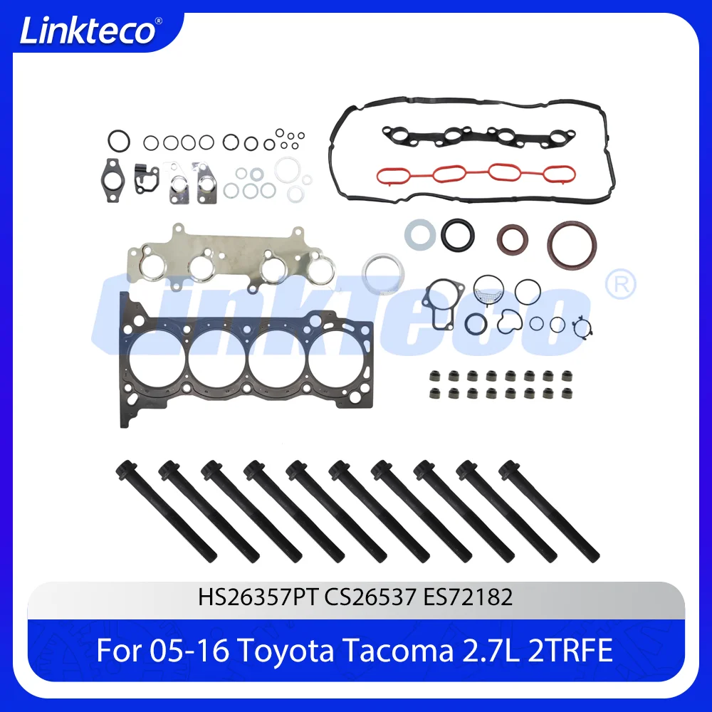 

Engine Parts Head Gasket Set Bolts Fit 2.7 L L4 DOHC 16V 2TRFE For 05-20 Toyota Tacoma 4 RUNNER HILUX LAND CRUISER PRADO 2.7L