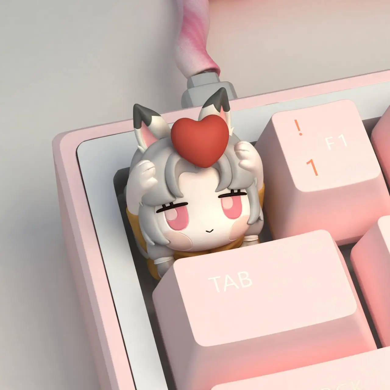 Kurimi Keycaps Naraka: Bladepoint Game Theme Keycaps 1pcs Customization key cap Resin Mechanical Keyboard Keycaps 3D