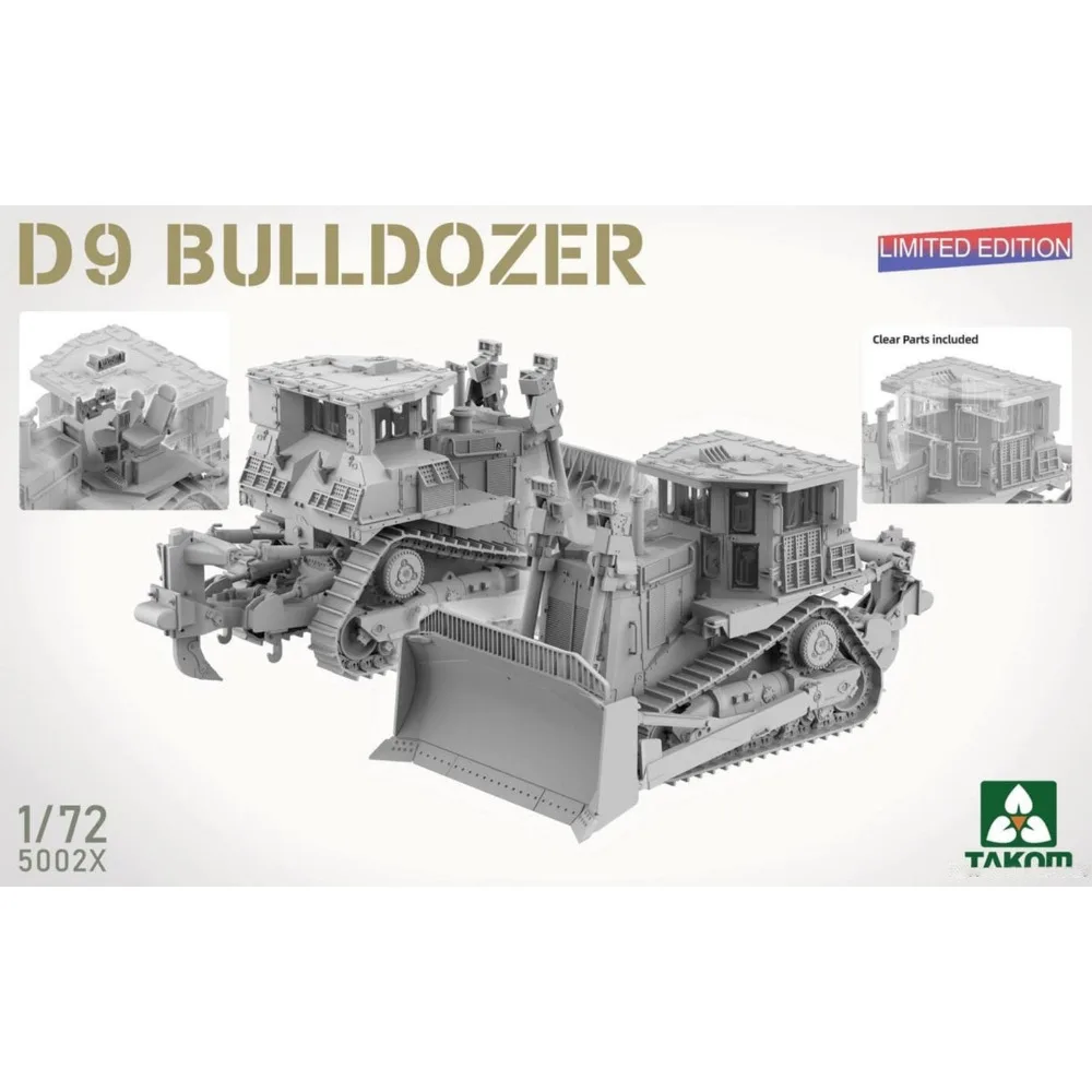 TAKOM تجميع أطقم منمذجة 5002S 1/72 US D9 جرافة (إصدار محدود)-مجموعة تفاصيل عالية #3