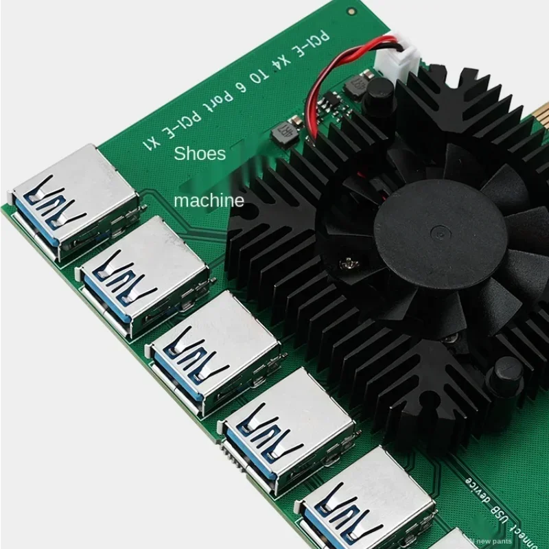 

Адаптер PCI-E — PCI-E, PCI Express X4 20 ГБ, слот PCIE 4X–16X, удлинитель USB 3.0, переходная карта от 1 до 6 для биткойн-майнера