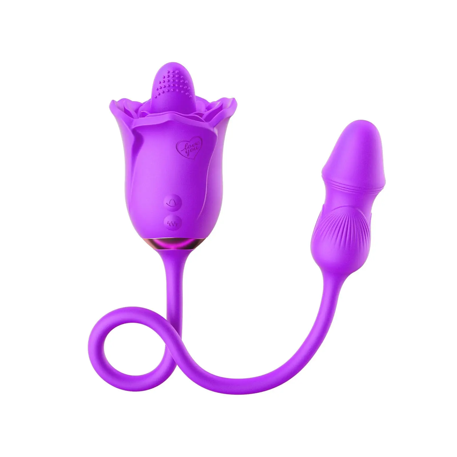 

Rose Sex Toy for Women - Swingable Rotatable Expandable Dildo Vibrator 7 Licking & 10 Vibrating G-spot Stimulator for Clit