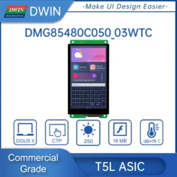 DWIN 5 inch 854x480 HMI screen smart tft LCD UART Module UART MCU Display DMG85480C050_03W