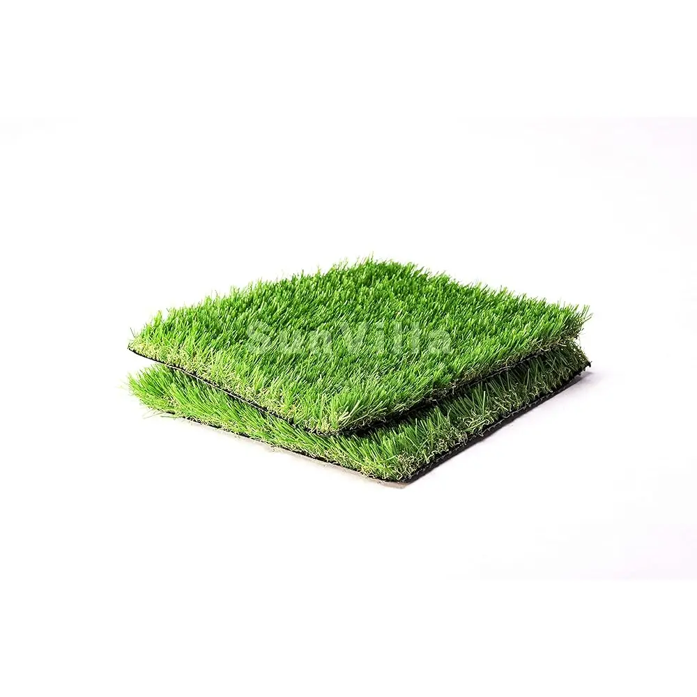 

Artificial Grass Square Tiles - 12 X 12 H Small Turf Grass Craft Piece Indoor Outdoor Wall Decorations For Wedding, Christmas,