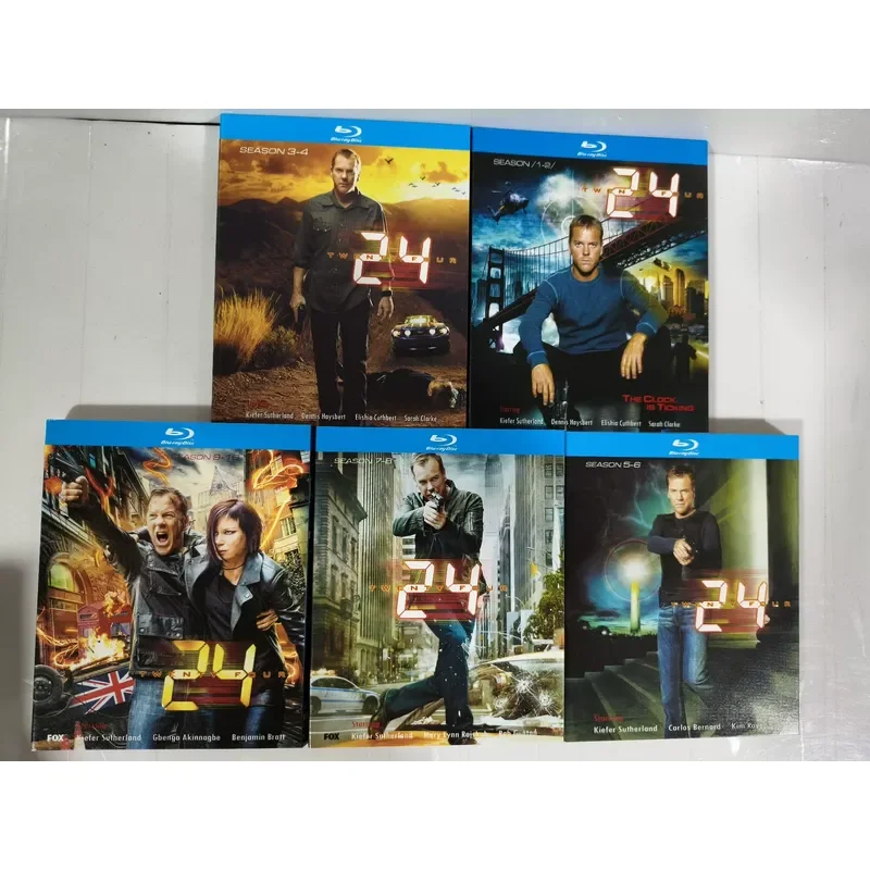 Blu-ray 24 Anti Terrorism Seasons 1-10 20 Disc Complete Series Chinese Subtitles High Definition