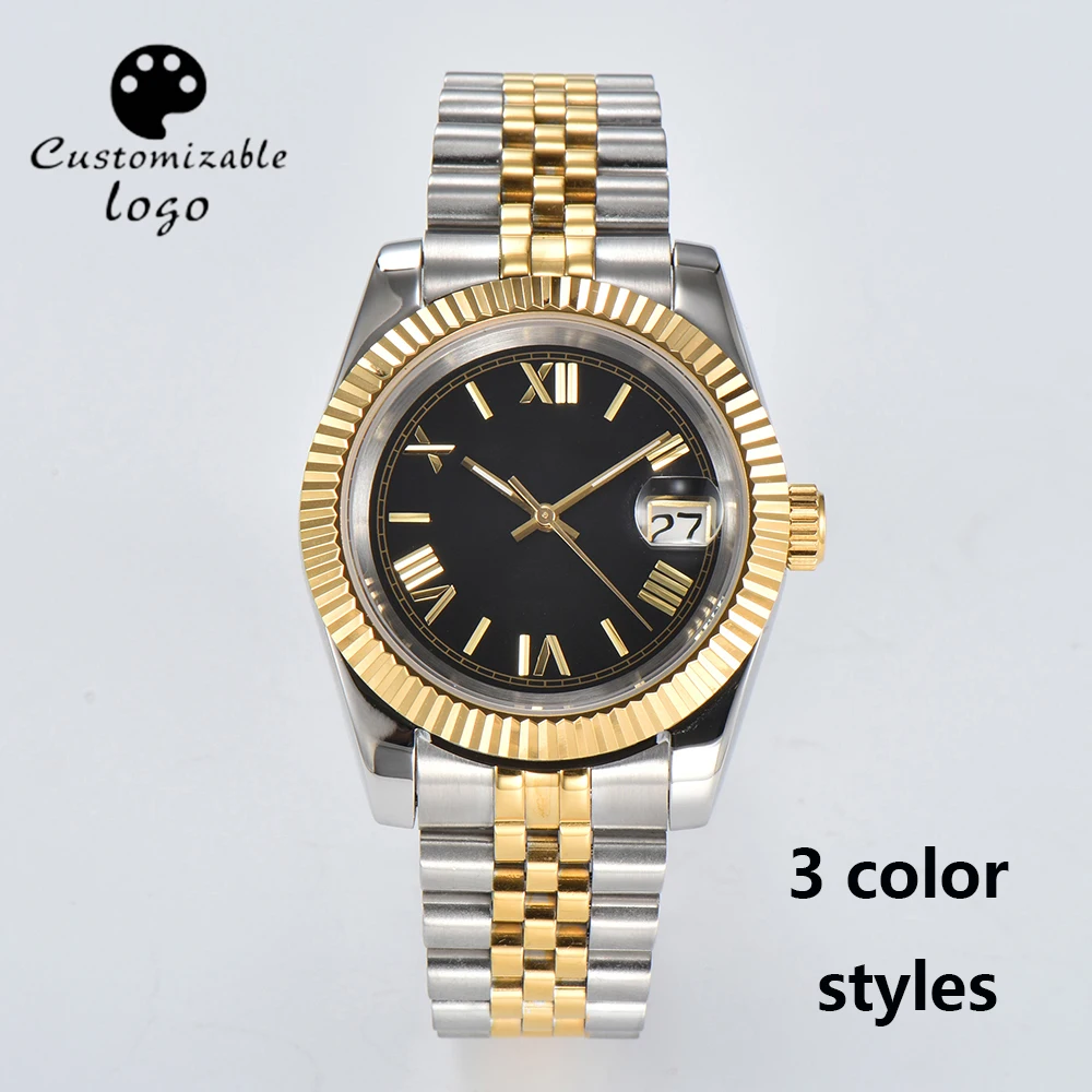 

Customisable 39mm Man watch automatic mechanical watches Men's Watch NH35 watch stainless steel waterproof 10 ATM Sapphire Glass