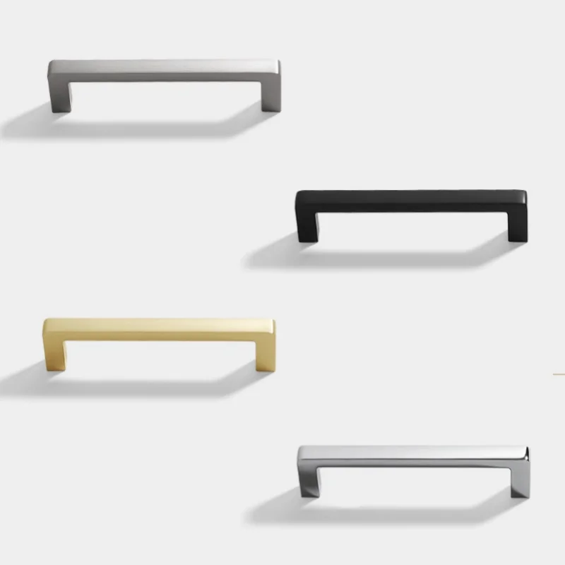 Nordic Style Cupboard Pulls Wardrobe Closet Door Handles Gold Kitchen Cabinet Storage Cabinet Handles Drawer Furniture Handles
