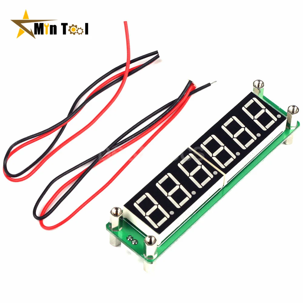 DC 8V-15V 0.1MHz~65MHz 6 Digits LED Digital RF Frequency Meter Counter Tester Cymometer PLJ-6LED Module for Electrical Tool