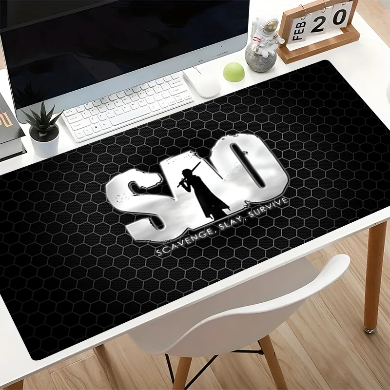 Hot Mouse Pad Gamer Extended Desk Mat Anime Carpet Notbook Keyboard Pad Gaming Accessories S-sword