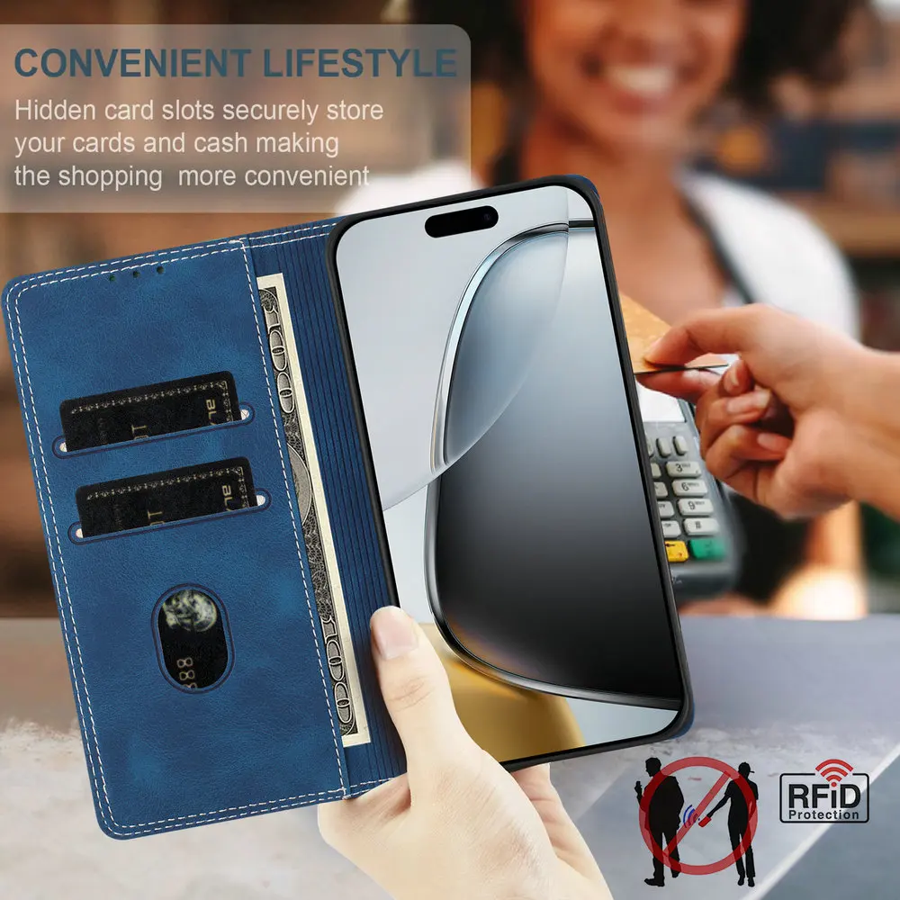 حافظة لهاتف موتورولا إيدج 70 رفيد من الجلد المغناطيسي eتوي موتو إيدج 60 نيو فيوجن 60s برو X70 محفظة هوائية فوندا #2