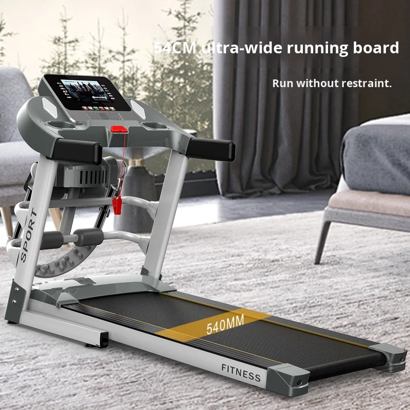 

Electric Foldable Incline Treadmill with Heart Rate Monitoring - Steel Frame for Home Use