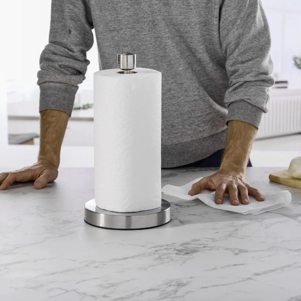 Brushed Stainless Steel Perfect Tear Paper Towel Holder